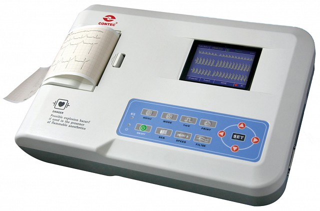 Contec 300G Electrocardiograph 3 Channel with Interpretation - Click Image to Close